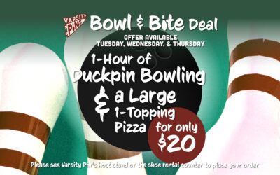 Savor the Fun with Varsity Pins’ Summer ‘Bowl & Bite Deal’ – Bowling and Pizza for Just $20!